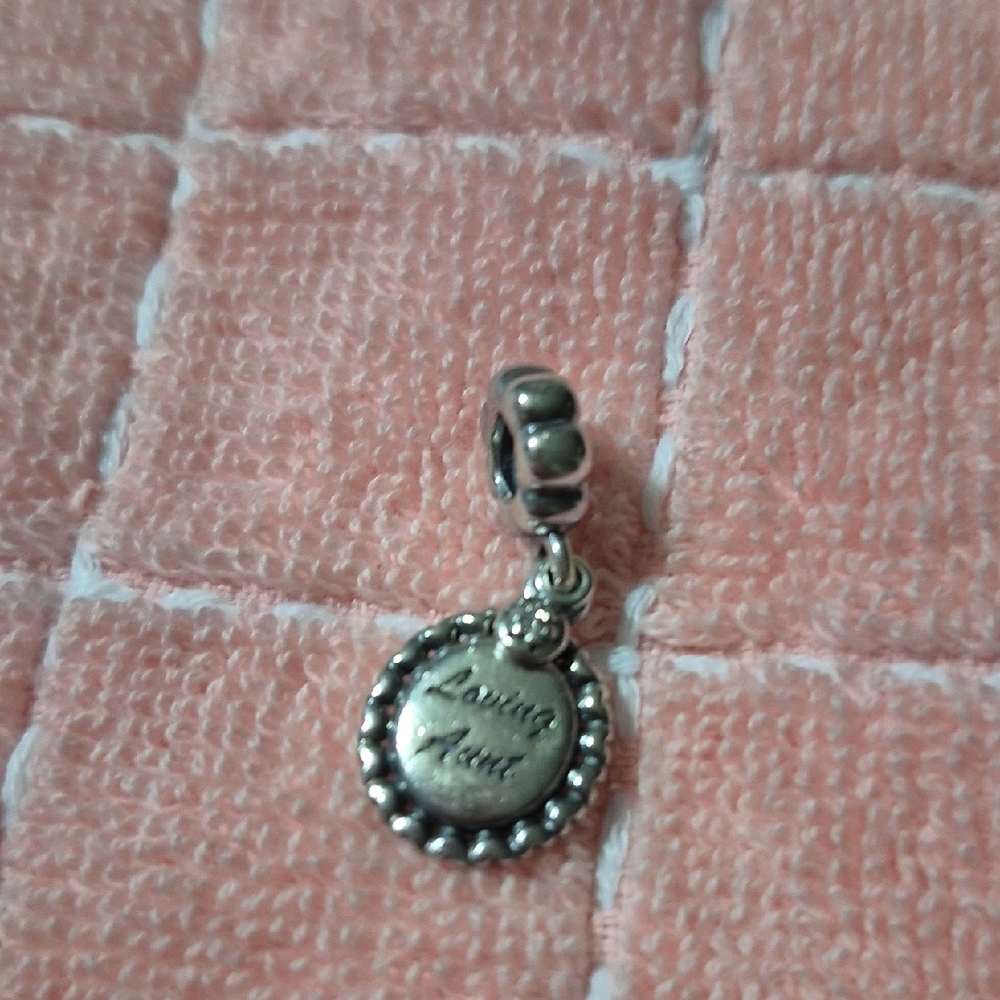 Pandora Silver Loving Aunt Charm - Picture 2 of 4